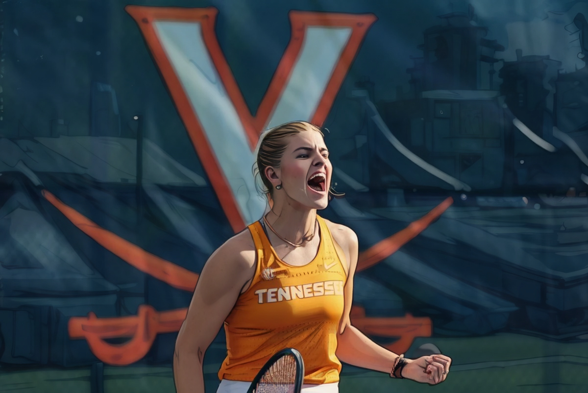 Tennessee Lady Vols tennis team celebrates Elite 8 victory over Virginia in 2025